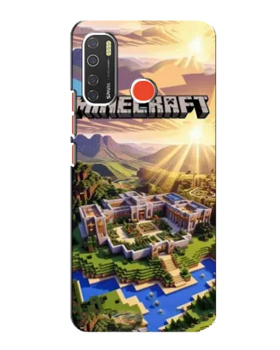 Чехол для TECNO Spark 5 Pro с картинкой «Minecraft панорама»