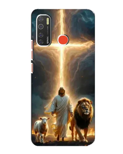 Чехол для TECNO Spark 5 Pro с картинкой «Лев Иуды и Свет» Чехол для TECNO Spark 5 Pro с картинкой «Лев Иуды и Свет»
