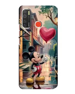 Чохол для TECNO Spark 5 Pro з картинкою «Міккі та кулька-серце» Чохол для TECNO Spark 5 Pro з картинкою «Міккі та кулька-серце»