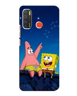 Чехол для TECNO Spark 5 Pro с картинкой «Губка Боб и Патрик ночью» Чехол для TECNO Spark 5 Pro с картинкой «Губка Боб и Патрик ночью»