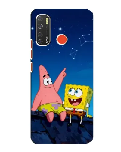 Чехол для TECNO Spark 5 Pro с картинкой «Губка Боб и Патрик ночью» Чехол для TECNO Spark 5 Pro с картинкой «Губка Боб и Патрик ночью»