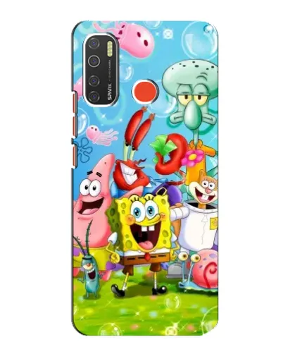 Чехол для TECNO Spark 5 Pro с картинкой «Губка Боб и друзья» Чехол для TECNO Spark 5 Pro с картинкой «Губка Боб и друзья»