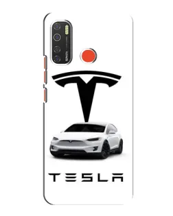 Чехол для TECNO Spark 5 Pro с картинкой «Tesla White Style»