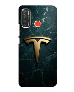 Чехол для TECNO Spark 5 Pro с картинкой «Мраморная Tesla Gold»