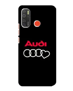 Чехол для TECNO Spark 5 Pro с картинкой «Логотип Audi Heart»