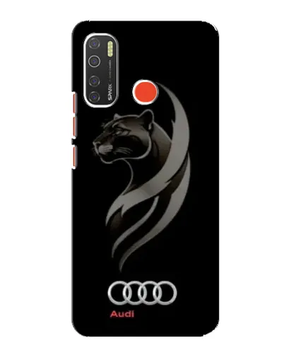Чехол для TECNO Spark 5 Pro с картинкой «Графика — пантера и Audi»