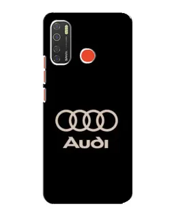 Чехол для TECNO Spark 5 Pro с картинкой «Audi — золотой логотип»