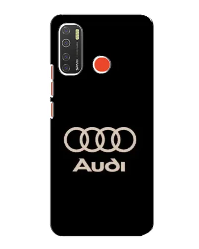 Чехол для TECNO Spark 5 Pro с картинкой «Audi — золотой логотип»