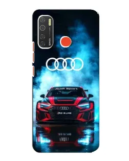Чехол для TECNO Spark 5 Pro с картинкой «Audi Sport — неон»