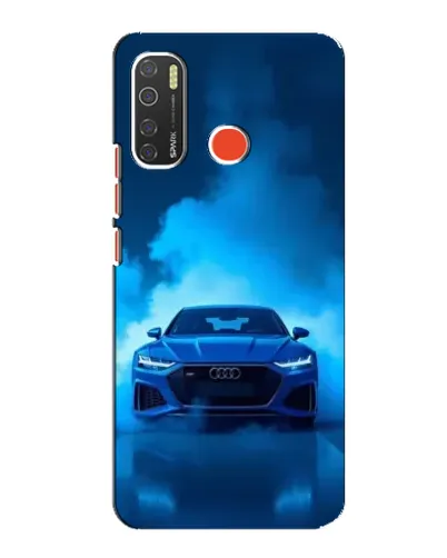 Чехол для TECNO Spark 5 Pro с картинкой «Audi — голубая энергия»