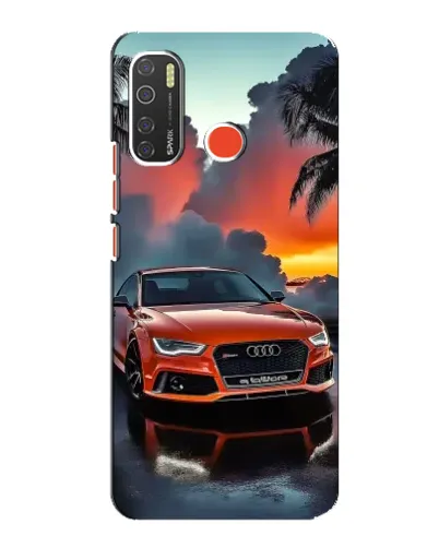Чехол для TECNO Spark 5 Pro с картинкой «Audi — закат»
