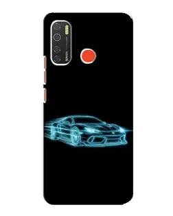 Чохол для TECNO Spark 5 Pro з картинкою «Неоновий контур Lamborghini» Чохол для TECNO Spark 5 Pro з картинкою «Неоновий контур Lamborghini»