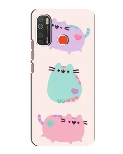 Чохол для TECNO Spark 5 Pro з картинкою «Pusheen тріо» Чохол для TECNO Spark 5 Pro з картинкою «Pusheen тріо»
