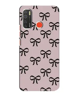 Чехол для TECNO Spark 5 Pro с картинкой «Черные бантики»