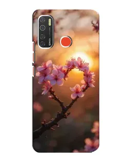 Чехол для TECNO Spark 5 Pro с картинкой «Розовый цвет сердце на фоне заката» Чехол для TECNO Spark 5 Pro с картинкой «Розовый цвет сердце на фоне заката»