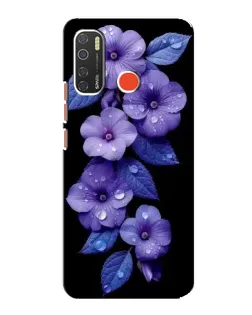Чехол для TECNO Spark 5 Pro с картинкой «Фиолетовые цветы с росою» Чехол для TECNO Spark 5 Pro с картинкой «Фиолетовые цветы с росою»