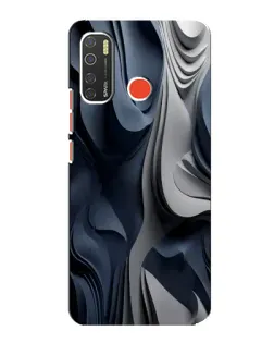 Чехол для TECNO Spark 5 Pro с картинкой «Объемные синие складки» Чехол для TECNO Spark 5 Pro с картинкой «Объемные синие складки»