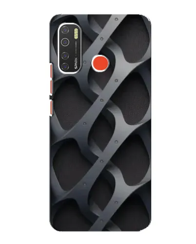 Чехол для TECNO Spark 5 Pro с картинкой «Объемное серое плетение» Чехол для TECNO Spark 5 Pro с картинкой «Объемное серое плетение»