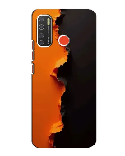 Чехол для TECNO Spark 5 Pro с картинкой «Оранжевый разлом» Чехол для TECNO Spark 5 Pro с картинкой «Оранжевый разлом»