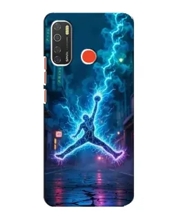 Чехол для TECNO Spark 5 с картинкой «Jordan Gold Jumpman»