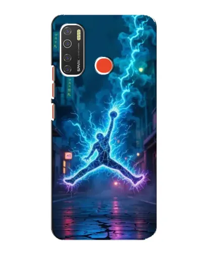 Чехол для TECNO Spark 5 с картинкой «Jordan Gold Jumpman»