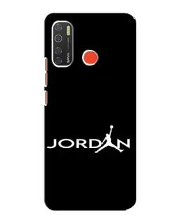 Чехол для TECNO Spark 5 с картинкой «Jordan White Logo»
