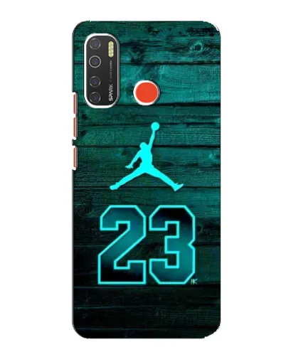 Чехол для TECNO Spark 5 с картинкой «Jordan Cyan 23»