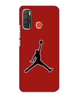 Чехол для TECNO Spark 5 с картинкой «Jordan Red Back»
