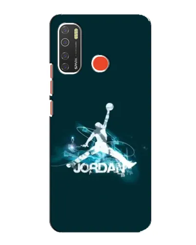 Чехол для TECNO Spark 5 с картинкой «Jordan Blue Fire»