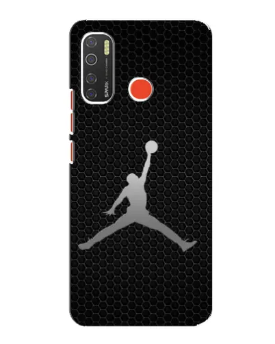 Чехол для TECNO Spark 5 с картинкой «Jordan Dark Carbon»