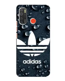 Чехол для TECNO Spark 5 с картинкой «Adidas Trefoil Blue»