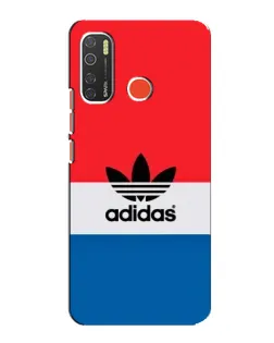 Чехол для TECNO Spark 5 с картинкой «Ретро блоки Adidas»