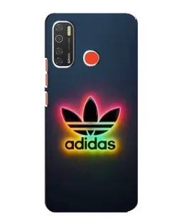 Чехол для TECNO Spark 5 с картинкой «Неоновый Adidas»