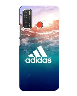 Чехол для TECNO Spark 5 с картинкой «Океанская глубина адидас»