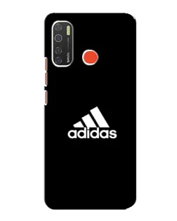 Чехол для TECNO Spark 5 с картинкой «Черная классика Adidas»