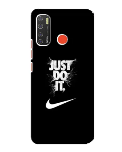 Чехол для TECNO Spark 5 с картинкой «Текстовый принт Nike»