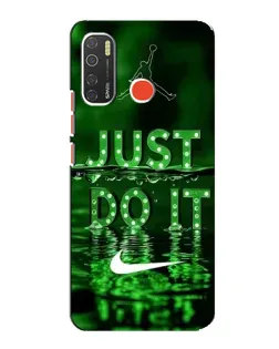 Чехол для TECNO Spark 5 с картинкой «Зеленый неоновый Nike»