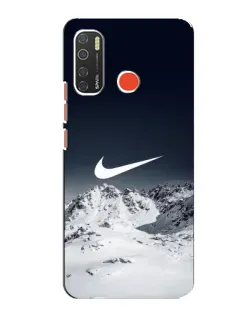 Чехол для TECNO Spark 5 с картинкой «Nike — зимние горы»