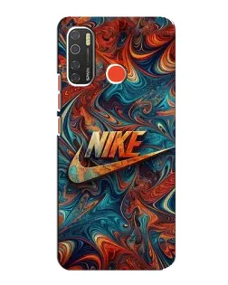 Чехол для TECNO Spark 5 с картинкой «Nike в абстракции»