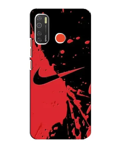 Чехол для TECNO Spark 5 с картинкой «Красные брызги Nike» Чехол для TECNO Spark 5 с картинкой «Красные брызги Nike»