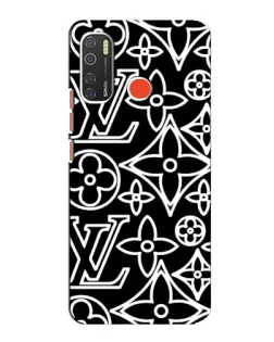 Чехол для TECNO Spark 5 с картинкой «Черно-белый узор LV» Чехол для TECNO Spark 5 с картинкой «Черно-белый узор LV»