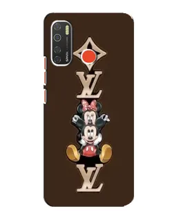 Чехол для TECNO Spark 5 с картинкой «LV и Микки Маус»