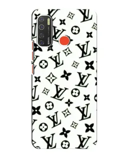 Чехол для TECNO Spark 5 с картинкой «Монохромный хаос LV»