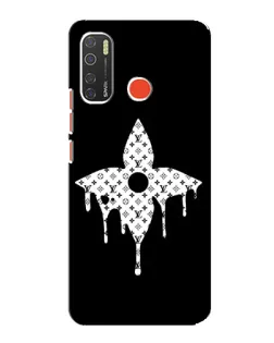 Чехол для TECNO Spark 5 с картинкой «Цветочная монограмма»