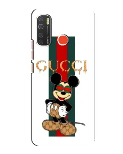 Чехол для TECNO Spark 5 с картинкой «Микки Маус Gucci — полосы» Чехол для TECNO Spark 5 с картинкой «Микки Маус Gucci — полосы»