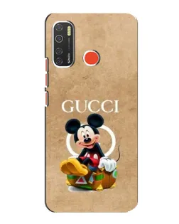 Чохол для TECNO Spark 5 з картинкою «Міккі Маус Gucci — крафт» Чохол для TECNO Spark 5 з картинкою «Міккі Маус Gucci — крафт»