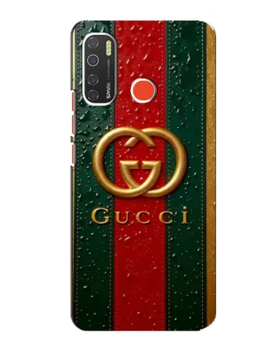 Чехол для TECNO Spark 5 с картинкой «Gucci — фирменная полоса и золото» Чехол для TECNO Spark 5 с картинкой «Gucci — фирменная полоса и золото»