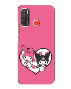 Чехол для TECNO Spark 5 с картинкой «Kuromi и My Melody» Чехол для TECNO Spark 5 с картинкой «Kuromi и My Melody»