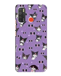 Чехол для TECNO Spark 5 с картинкой «Kuromi — паттерн» Чехол для TECNO Spark 5 с картинкой «Kuromi — паттерн»