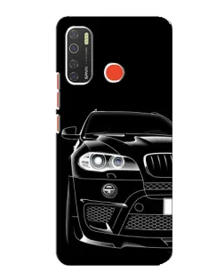 Чохол для TECNO Spark 5 з картинкою «Темний силует BMW»